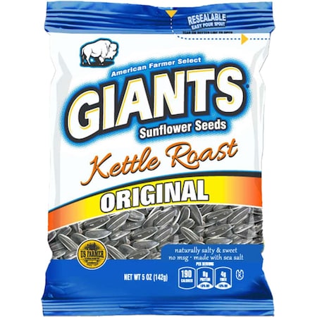 Giant Snack Giants Kettle Roast Sweet & Salty Seeds 5 oz., PK12 24555